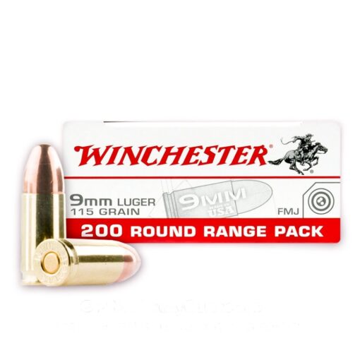 9mm 115 Grain FMJ Winchester Range Pack 1000 Rounds