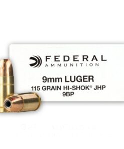 9mm 115 Grain JHP Federal Classic Personal Defense 1000 Rounds