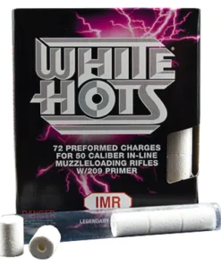 Buy IMR White Hots Black Powder Substitute 50 Caliber #209 Primer Pre-Formed Charges Pack of 72 Online