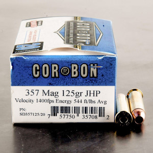 Buy 20rds  357 Mag Corbon 125gr. HP Ammo Online